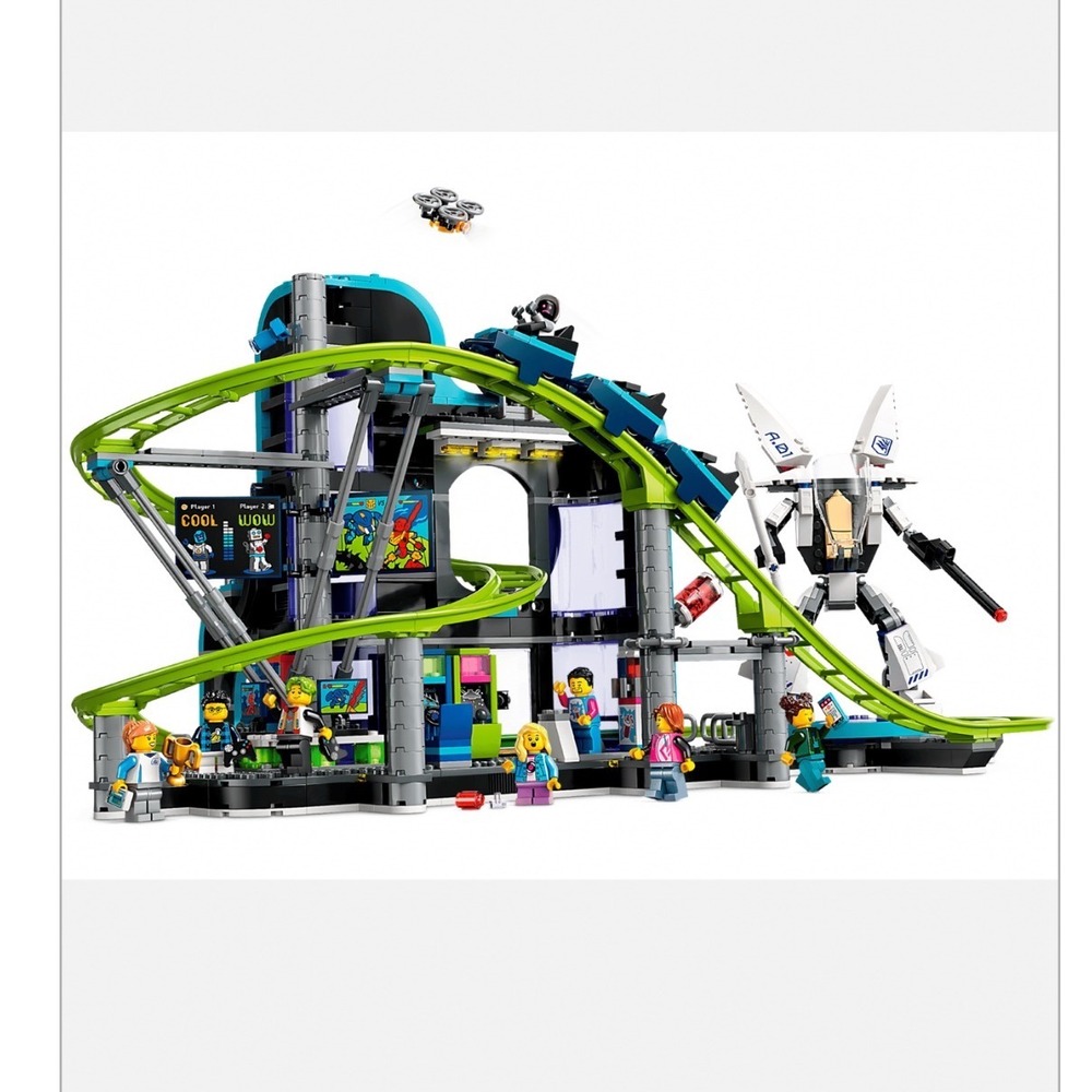 Lego City Robot World Roller-Coaster 60421 Incomplete Set Parts Minifigures I07
